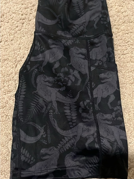 Constantly Varied Gear Pants - Constantly Varied Gear Black & Charcoal Dinosaur Print Shorts 7”